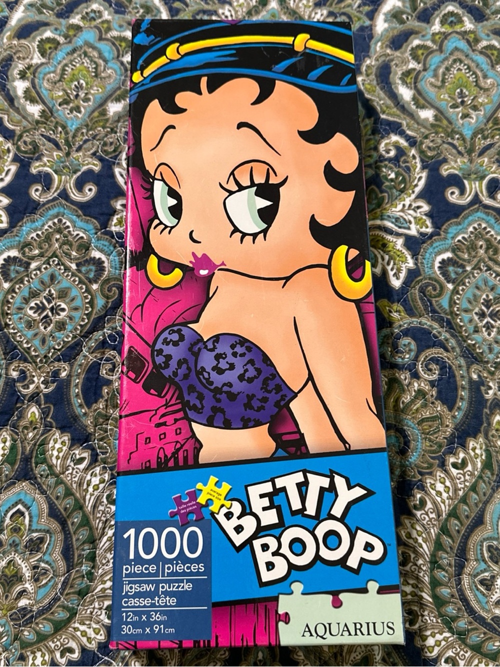Aquarius Betty Boop 1000 Pc Jigsaw Puzzle 12” X 36” COMPLETE